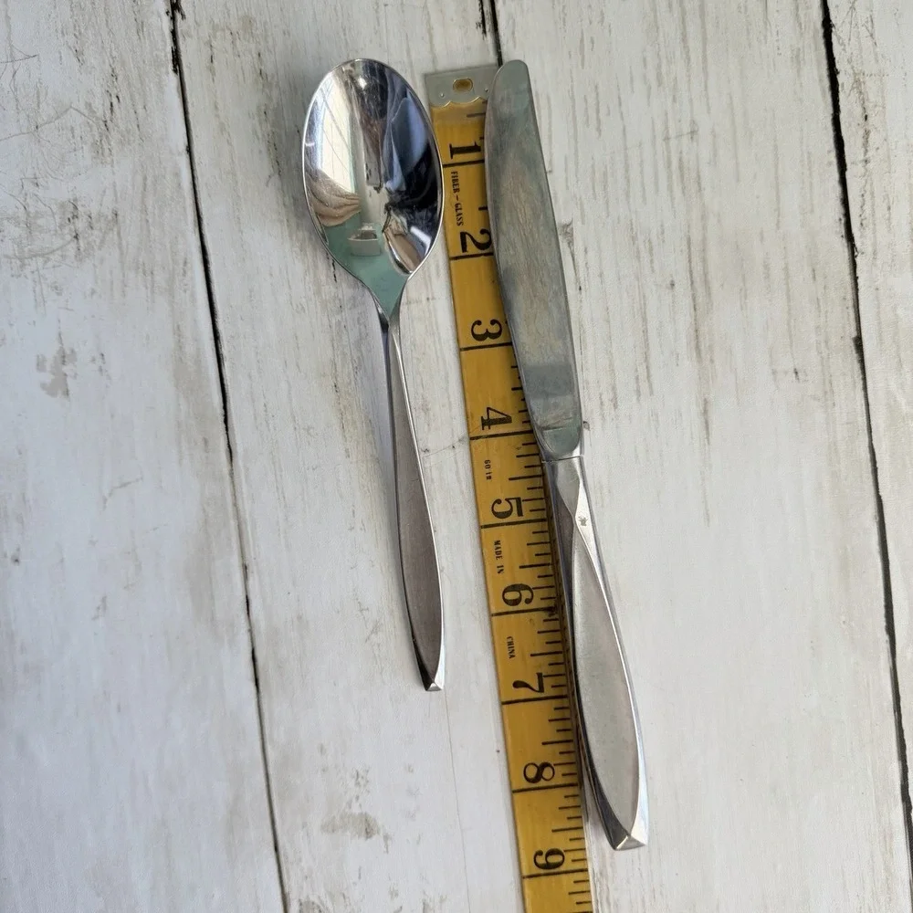 Vtg‎ International Insico Stainless Flatware 34 Pcs Lot MCM Spoons Nassau USA